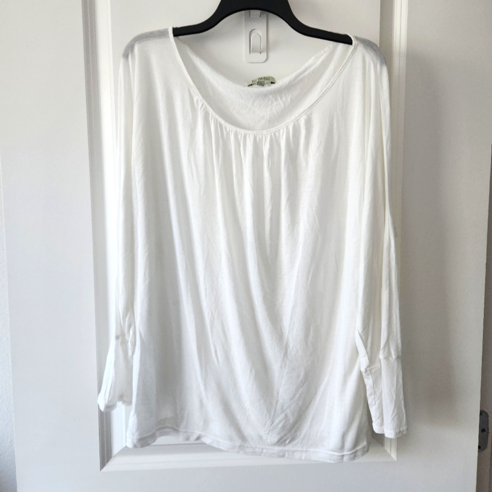 Bordeaux Sheer Lightweight Long Sleeve Top